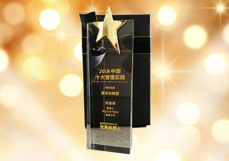 Chairman Steven Xiao won the 2018 China Top Ten Management Practice Awards