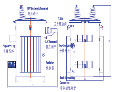 Pole Mounted Transformer Diagram